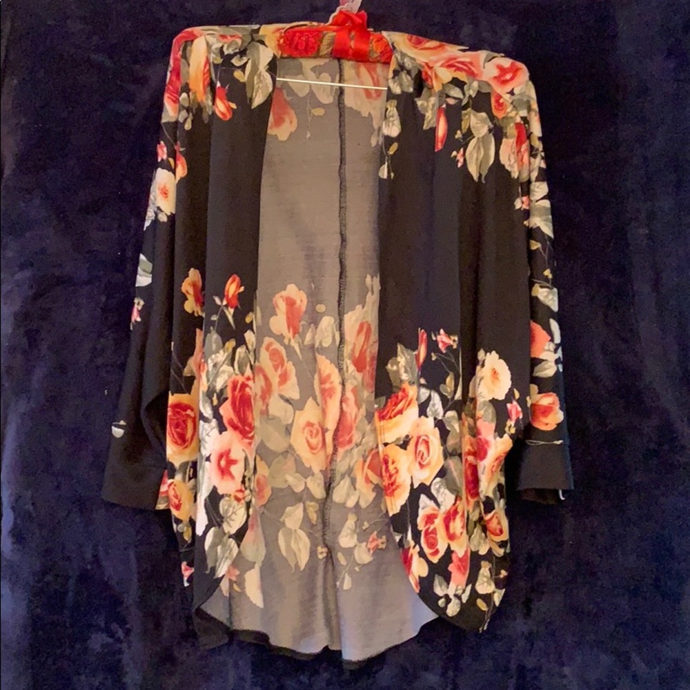 Floral Knit Cardigan